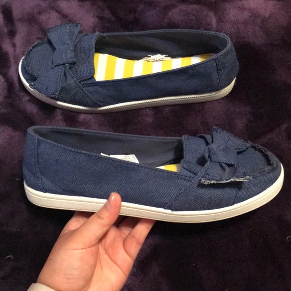 Time & tru memory foam blue jean flats - Picture 2 of 4